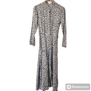 CLOTH + STONE Dress Shirt Style Elastic Waist Gray Size S